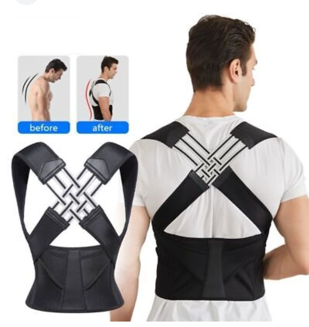 🔥Premium Back Brace Posture Corrector for Men & Women